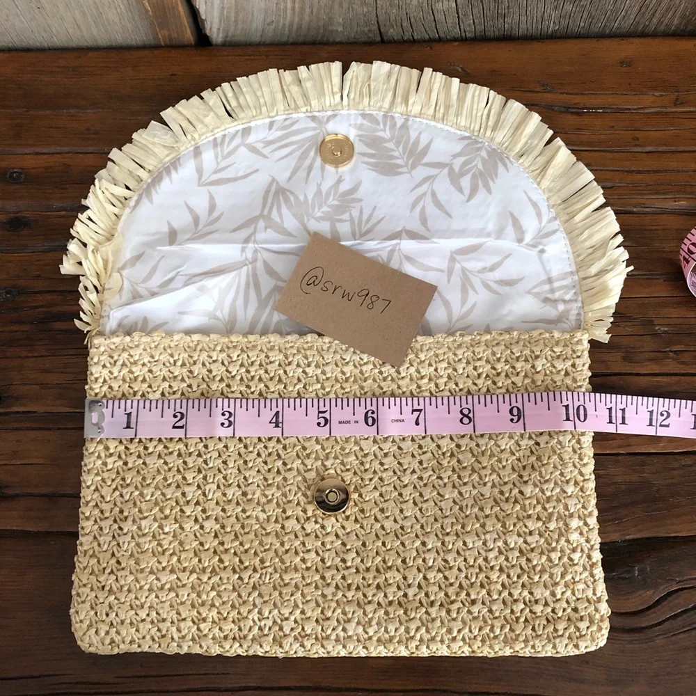 Beachly The North Shore Clutch Frayed Tassel